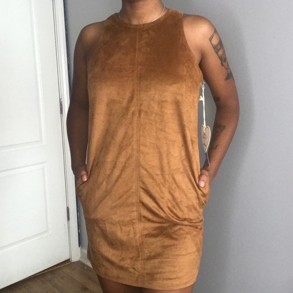 Soft Tan Dress with pickets